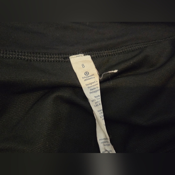 Lululemon women's speed up shorts Black White Splatter Speckled Running - Picture 4 of 9